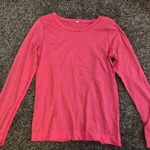 lululemon athletica Vibrant Pink Long Sleeve Tee